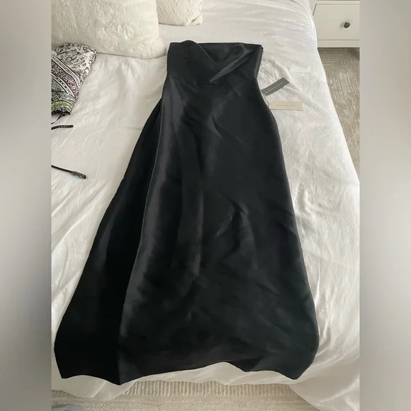 Ann Taylor Classic Black Strapless Gown, - Picture 5 of 5
